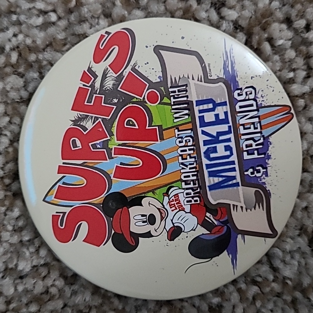 Breakfast with Mickey & Friends Button
